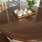 圆形桌布PVC防水透明圆桌餐桌布台布水晶板软玻璃桌免洗