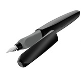 德国进口 pelikan百利金 高端商务日用钢笔 TWIST P457黑银
