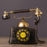 复古做旧铁电话机模型摆件摄影道具服装店橱窗酒吧咖啡厅装饰品