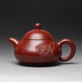 新品上市优惠茶具礼品宜兴紫砂大红袍莲子系列 梨形壶