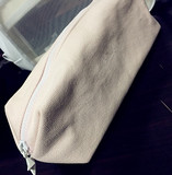 韩国学生日韩纯色帆布铅笔袋男女文具大容量笔袋简约化妆包手机包