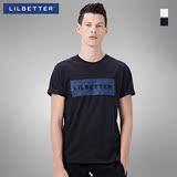 Lilbetter短袖男 原创品牌字母压花学生款T恤半袖青少年男士体恤