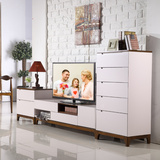 新款简约北欧实木电视柜现代客厅小户型橡木时尚地柜烤漆电视机柜