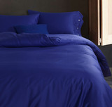 纯色四件套全棉  60支埃及长绒棉贡缎床单式床上用品纯棉外贸出口