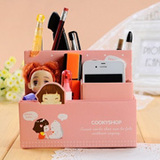 韩式DIY化妆品纸质收纳盒 桌面整理盒
