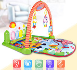 婴儿健身毯脚踏钢琴 音乐游戏垫新生儿宝宝健身架玩具 安全环保
