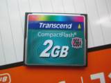 原装 Transcend 创见 CF   2GB   266X CF 相机卡 CF卡