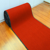 可裁剪灰色大红色双条纹门厅防滑餐桌垫 过道走廊楼梯垫地毯包邮