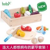 波比新款大号木盒切切看宝宝切水果蔬菜切切乐仿真儿童过家家玩具