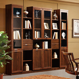 新中式家具 实木书柜 自由组合书柜 单个书柜 书架 储物柜S9101