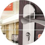 德国EKF 现代室内门锁 简约欧式分体锁 中式机械门锁 静音执手锁