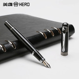 HERO英雄钢笔正品新帝王100-12K金笔英雄墨水钢笔商务练字礼品笔