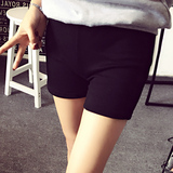 2015冬季韩版打底短裤休闲超短裤女安全裤加绒黑色打底裤外穿冬