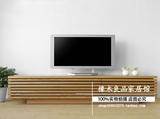 北欧宜家日式简约小户型环保抽屉纯实木白橡木电视柜包邮1米51米8