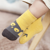 宝宝袜子纯棉1-2-3岁春秋防滑6-12个月男小孩女宝宝韩国婴儿短袜0