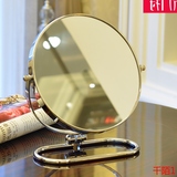 折叠台式镜子 壁挂双面化妆镜大号 随身便携梳妆镜3倍放大