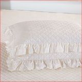 棉床裙 纯色单件加厚床罩床盖秋冬床垫套1.5/1.8m特价欧式蕾丝夹