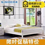 双虎家私 板式床1.5/1.8米烤漆双人床 卧室家具组合套装B1包邮