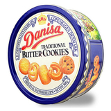 DANISA/皇冠印尼进口丹麦曲奇饼干368g 蓝罐铁盒丹麦风味西式糕点