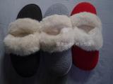 维多利亚的秘密羊毛编织秋冬多色毛绒加厚保暖拖鞋家居鞋圣诞礼物