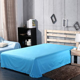 纯棉纯色床单单件1.5 1.8m米床 双人被单全棉布2.5x2.5米蓝色粉色