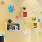 【天天特价】格桑花立体墙贴3D可移除花朵型壁贴装饰儿童房壁饰