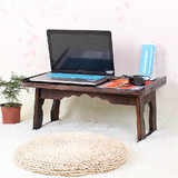折叠桌 实木床上桌炕桌飘窗桌禅修桌笔记本电脑桌小桌子