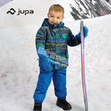 JUPA儿童滑雪服套装冲锋衣男童加厚保暖棉衣宝宝防风防水滑雪裤男