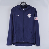 正品NIKE耐克 USA美国队奥运 男子运动连帽外套夹克 759995-451