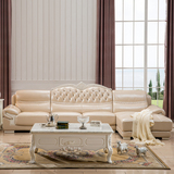 格里菲斯 欧式真皮沙发 客厅组合 进口头层牛皮转角组合皮艺沙发