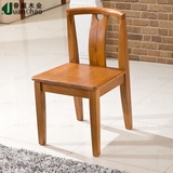 全实木餐椅水曲柳椅子咖啡厅纯实木餐椅北欧时尚个性样板房餐厅椅