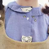 韩国小清新夏装软妹必备童趣日式可爱少女学生彼得潘娃娃领衬衫潮