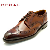 REGAL丽格商务正装办公英伦布洛克男士皮鞋真皮男鞋T04B
