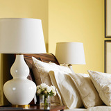 美式温馨卧室床头装饰台灯创意北欧宜家客厅大号白色陶瓷葫芦台灯
