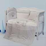 床围5套件纯棉防撞易洗婴儿床品套件四五件套儿童床上用品