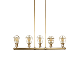20世纪经典铜灯欧式美式会所样板房别墅客厅卧室手工5头铜吊灯
