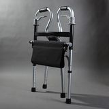 2016助行器老人残疾人折叠老年小型轮椅轻便便携学步车手推车拐杖