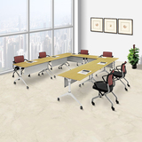 折叠办公桌 百变组合拼接小型会议桌长桌 简易带轮子培训桌长条桌
