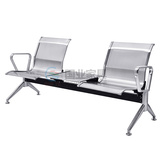 厂家供应不锈钢排椅 机场椅 二人位中间加茶几等候椅 可加软皮垫