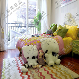 时尚彩色卡通儿童地毯客厅茶几沙发卧室床边手工腈纶满铺地毯定制