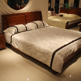 海棠木大床家具双人床1.5米特价床1.8米全实木床高箱体床厂家直销