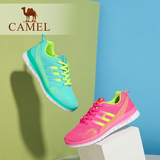 Camel/骆驼女鞋 新款时尚彩色舒适中跟平跟运动鞋透气网鞋休闲鞋