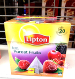 澳洲直邮代购进口Lipton/立顿乐活透明三角茶包水果花茶系列20包
