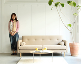 日式布艺简约沙发 简易现代宜家小户型欧式客厅三人实木沙发特价