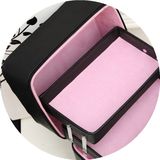 韩国高档化妆包手提化妆箱大容量 护肤品专业多层折叠带镜子 包邮