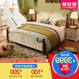 热卖林氏木业美式乡村床卧室组合成套床垫床头柜双人床家具套装AW