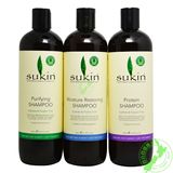 澳洲Sukin苏芊纯天然植物蛋白 水凝保湿清爽净化莹养洗发水500ml