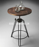 铁艺复古小户型美式茶几简约现代咖啡桌实木沙发边角几方桌床头柜