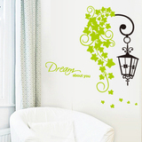绿藤灯塔墙贴客厅卧室贴纸温馨浪漫田园创意墙面玻璃贴画家居装饰