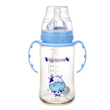 乐友孕婴童贝儿欣10安士宽口径PPSU吸管奶瓶300ml婴儿奶瓶4月以上